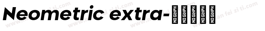 Neometric extra字体转换
